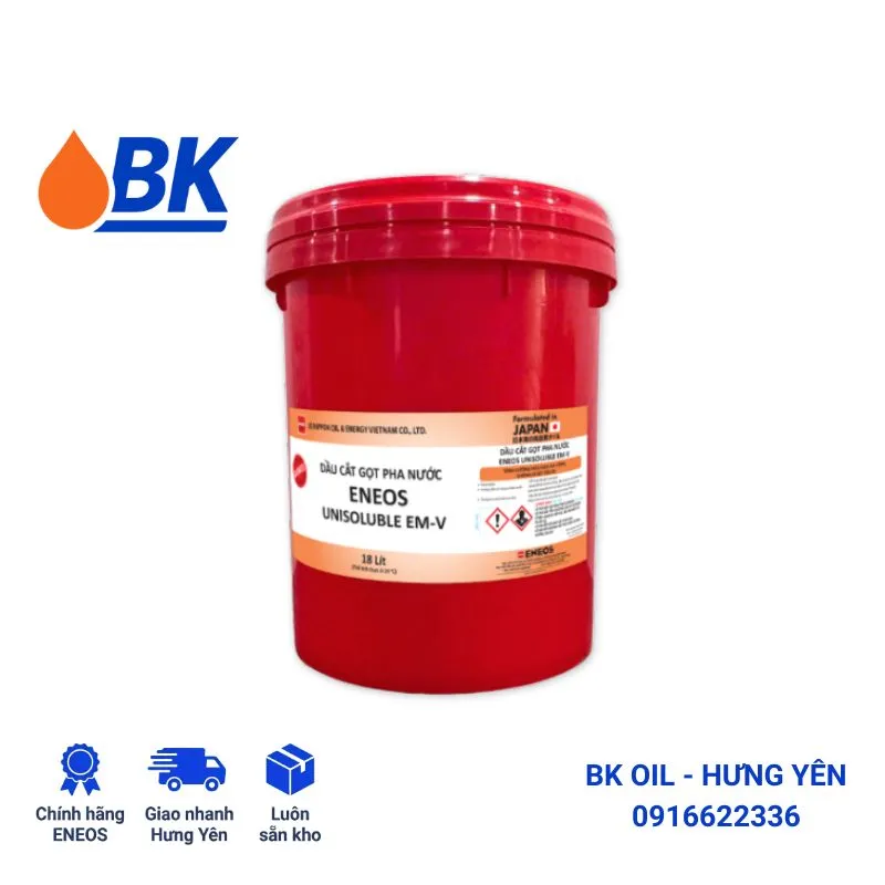 Dầu cắt gọt pha nước ENEOS chính hãng BK OIL Phường Yên Mỹ.