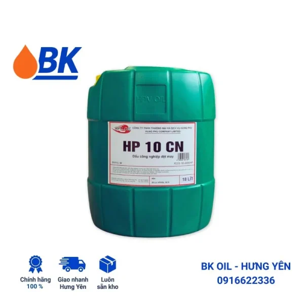 Dầu máy may CN10 chính hãng tại BK OIL Hưng Yên