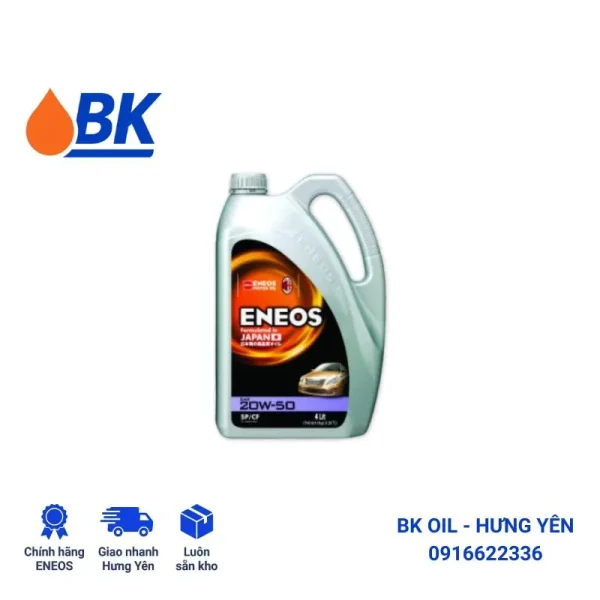 Dầu động cơ ENEOS SP/CF 20W-50 4L chính hãng BK OIL Phường Yên Mỹ.