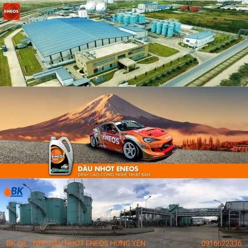Toàn cảnh nhà máy sản xuất dầu nhớt ENEOS hiện đại tại Hải Phòng.